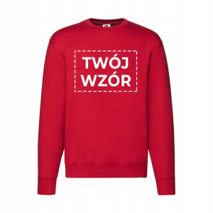 Bluza Damska Czerwona roz L Własny Nadruk KREATOR