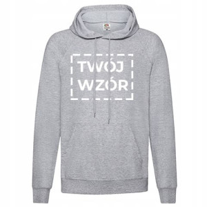 Bluza Damska SZARY Kaptur Kreator TWÓJ NADRUK - M