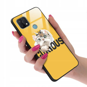Etui GLASS do OPPO A35 Case TEDDY Misie Wzory