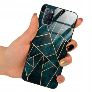 Etui GLASS do OPPO A52 Obudowa Marmurki TOP Wzory