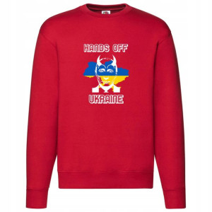 Bluza Męska Red L Solidarni Z Ukrainą Wzory