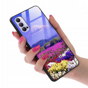 Etui GLASS do OPPO RENO 4 Case TOP Wiosenne Wzory
