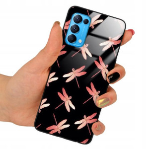 Etui Glass do OPPO RENO 5 Obudowa Motyle Top Wzory