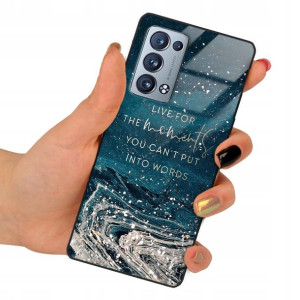 Etui GLASS do OPPO RENO 6 PRO PLUS Marmurki Wzory