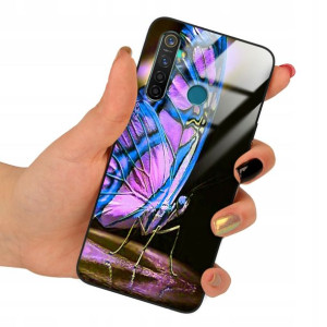 Etui Glass do REALME 5 Obudowa Motyle Case Wzory