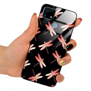 Etui Glass do REALME C25 Obudowa Motyle Case Wzory