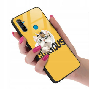 Etui GLASS do REALME C3 Case TEDDY Misie Wzory