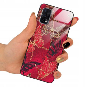 Etui Glass do REALME X7 Obudowa Motyle Case Wzory
