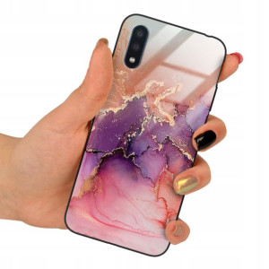 Etui GLASS do SAMSUNG A01 Obudowa Marmurki Wzory