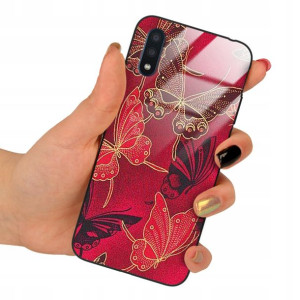 Etui Glass do SAMSUNG A01 Obudowa Motyle Top Wzory