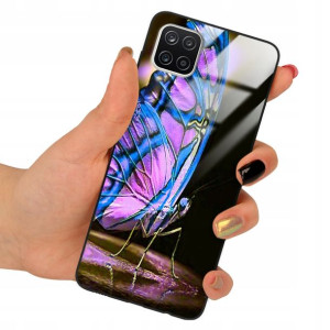 Etui Glass do SAMSUNG A12 5G Obudowa Motyle Wzory