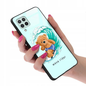 Etui GLASS do SAMSUNG A22 4G TEDDY Misie Wzory