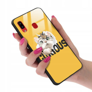 Etui GLASS do SAMSUNG A30 Case TEDDY Misie Wzory