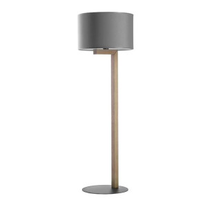 Lampa podłogowa TROY grafit, sosna