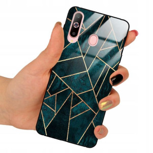Etui GLASS do SAMSUNG A60 Obudowa Marmurki Wzory