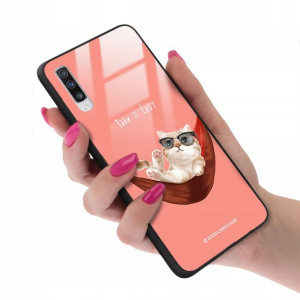 Etui GLASS do SAMSUNG A70 Case TEDDY Misie Wzory