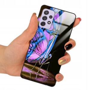 Etui Glass do SAMSUNG A72 5G Obudowa Motyle Wzory