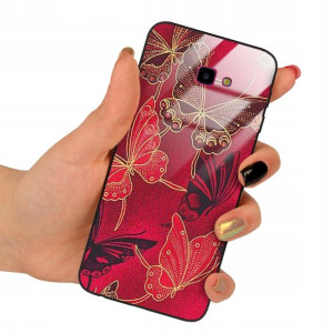 Etui Glass do SAMSUNG J4 PLUS 2018 Motyle Wzory