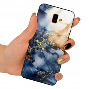 Etui GLASS do SAMSUNG J6 PLUS 2018 Marmurki Wzory