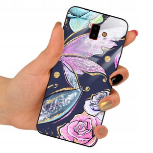 Etui Glass do SAMSUNG J6 PLUS 2018 Motyle Wzory