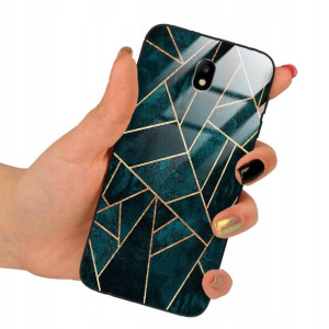 Etui GLASS do SAMSUNG J7 2017 Case Marmurki Wzory