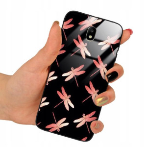 Etui Glass do SAMSUNG J7 2017 Obudowa Motyle Wzory