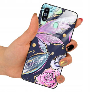 Etui Glass do SAMSUNG M40 Obudowa Motyle Top Wzory