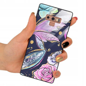Etui Glass do SAMSUNG NOTE 9 Obudowa Motyle Wzory