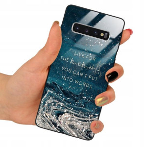 Etui GLASS do SAMSUNG S10 Obudowa Marmurki Wzory
