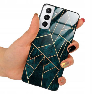 Etui GLASS do SAMSUNG S21 PLUS Case Marmurki Wzory