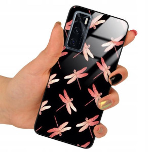 Etui Glass do VIVO V20SE Obudowa Motyle Case Wzory