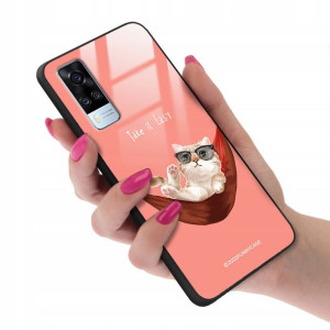Etui GLASS do VIVO Y51 2020 Case TEDDY Misie Wzory