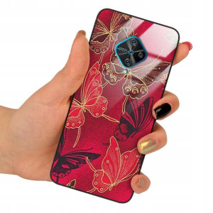 Etui Glass do VIVO Y51 2020 Obudowa Motyle Wzory