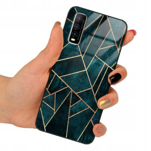 Etui GLASS do VIVO Y70s Obudowa Marmurki TOP Wzory