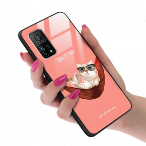 Etui GLASS do XIAOMI MI 10T PRO TEDDY Misie Wzory