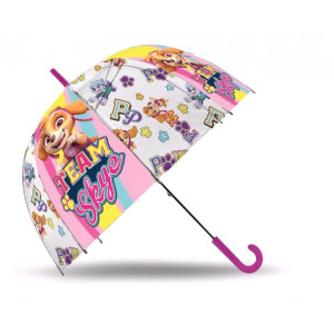 Parasol przeźroczysta parasolka PSI PATROL Sky Pink