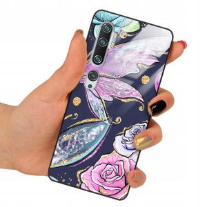 Etui Glass do XIAOMI MI NOTE 10 Case Motyle Wzory