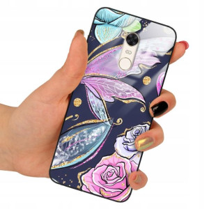 Etui Glass do XIAOMI REDMI 5 Obudowa Motyle Wzory