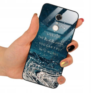 Etui GLASS do XIAOMI REDMI 5 PLUS Marmurki Wzory