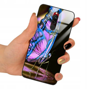 Etui Glass do XIAOMI REDMI 8 Obudowa Motyle Wzory