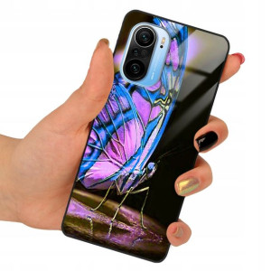Etui Glass do XIAOMI REDMI K40 Case Motyle Wzory