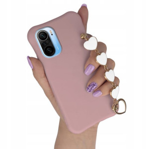 Etui Mat CIEMNY RÓŻ do XIAOMI REDMI K40 PRO Serce