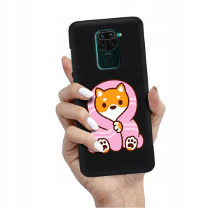 Etui Mat CZARNE do XIAOMI REDMI NOTE 9 PRO Wzory
