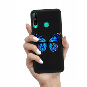 Etui Mat Czarny do HUAWEI P40 LITE E Wiosna Wzory