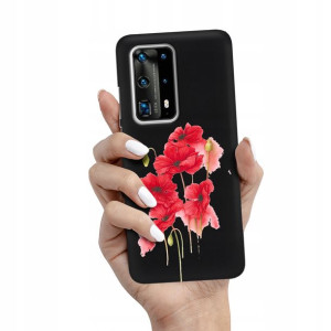 Etui Mat Czarny do HUAWEI P40 PRO PLUS Top Wzory