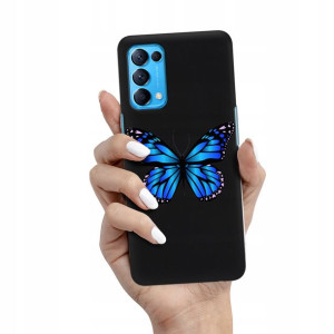 Etui Mat Czarny do OPPO FIND X3 LITE Wiosna Wzory