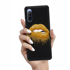 Etui Mat Czarny do SONY XPERIA 10 III Wiosna Wzory