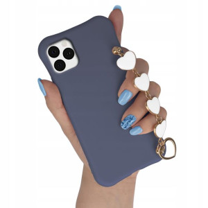 Etui Mat GRANAT do IPHONE 11 PRO MAX Łańcuch Serce