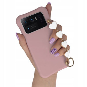 Etui Matowe CIEMNY RÓŻ do XIAOMI MI 11 ULTRA Serce