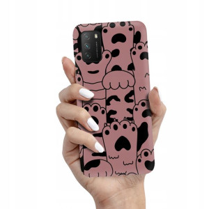 Etui Matowe CIEMNY RÓŻ do XIAOMI POCO M3 Top Wzory